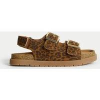 Kids Patterned Riptape Footbed Sandals (4 Small - 6 Large)