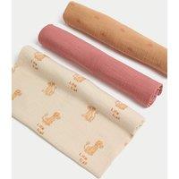 3pk Pure Cotton Lion King Muslins