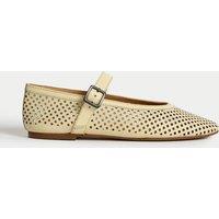 Leather Flat Ballet Pumps