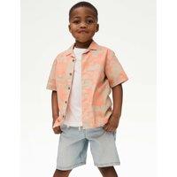 Pure Cotton Printed Shirt & T-Shirt Set (2-16 Yrs)