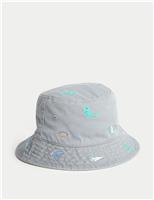 Kids Embroidered Bucket Sun Hat (1-10 Yrs)