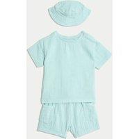 3pc Pure Cotton Double Cloth Outfit (0-3 Yrs)