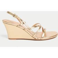 Buckle Wedge Sandals