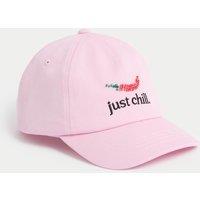 Kids Pure Cotton Slogan Baseball Cap (3-13 Yrs)