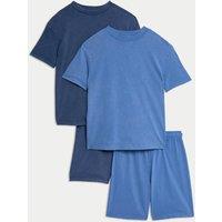 2pk Pure Cotton Pyjama Sets (6-16 Yrs)