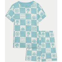 Pure Cotton Printed Short Pyjamas (1-16 Yrs)
