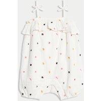 Pure Cotton Embroidered Romper (0-3 Yrs)