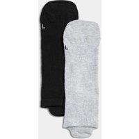 Goodmove 2 Pack Cotton Blend Pilates Socks Grey Mix