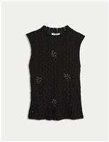 Jersey Lace Embellished Top