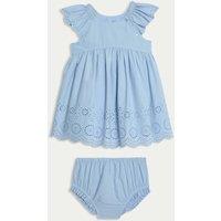2pc Pure Cotton Broderie Outfit (0 Mths-3 Yrs)