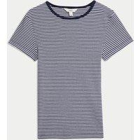 Cotton Rich Striped Ribbed T-Shirt