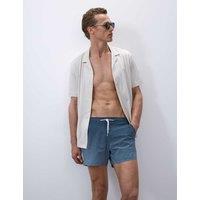 Quick Dry Stretch Geometric Print Swim Shorts