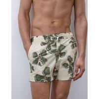 Quick Dry Stretch Floral Print Swim Shorts