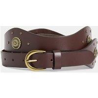 Leather Boho Studded Western Belt