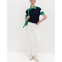 M&S Sienna Supersoft High Waisted Jeans Soft White