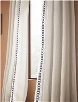 Pure Cotton Embroidered Sheer Curtains