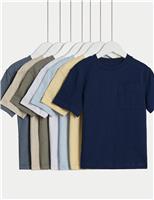 7pk Pure Cotton T-Shirts (2-8 Yrs)