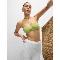 Printed Padded Bandeau Bikini Top