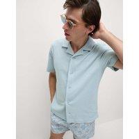 Cotton Rich Seersucker Polo Shirt