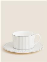 Hampton Stripe Cup & Saucer