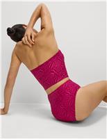 Printed High Waisted Bikini Bottoms