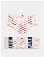 10pk Cotton Rich Strawberry Shorts (5-16 Yrs)