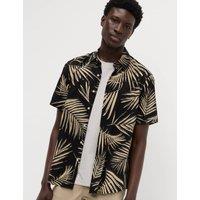 Regular Fit Cotton Blend Short Sleeve Shirt