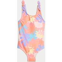 Floral Tie Detail Swimsuit (2-8 Yrs)