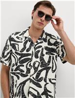 Regular Fit Abstract Print Short Sleeve Shirt