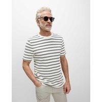 Cotton Rich Striped Textured T-Shirt