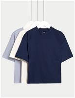 3pk Adaptive Pure Cotton T-Shirts (2-16 Yrs)
