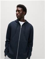 Cotton Rich Zip Through Hoodie