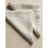 M&S Set of 2 Pure Linen Napkins Natural