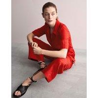 Pure Linen Short Sleeve Jumpsuit