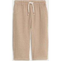 Pure Cotton Paperbag Trousers (0-3 Yrs)