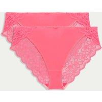 2pk Hanna Glossie High Leg Knickers