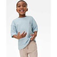 Pure Cotton Textured T-Shirt (1-7 Yrs)