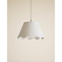 M&S Large Scallop Trim Lamp Shade Neutral