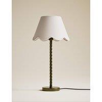 M&S Scallop Trim Lamp Shade Neutral