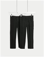 2pk Boys Easy Dressing School Trousers (3-18 Yrs)