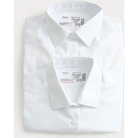 M&S 2 Pack Girls' Pure Cotton Regular Fit School Shirts (2-18 Yrs) White