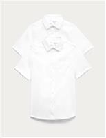 2pk Girls Regular Fit Cotton School Shirts (2-18 Yrs)
