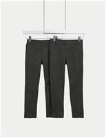 2pk Boys Skinny Leg School Trousers (2-18 Yrs)