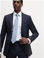 Slim Fit Shadow Check Suit Jacket