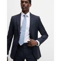 Slim Fit Shadow Check Suit Jacket