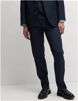 Regular Fit Shadow Check Suit Trousers