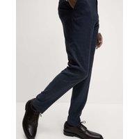 Slim Fit Check Stretch Suit Trousers