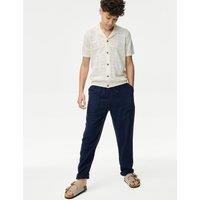 Linen Rich Trousers (6-16 Yrs)