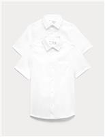 2pk Boys Regular Fit Cotton School Shirts (2-18 Yrs)
