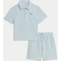 2pc Embroidered Palm Tree Outfit (2-8 Yrs)